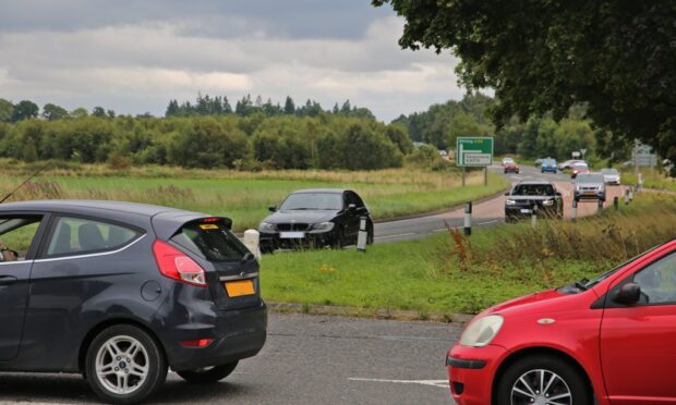 Drivers regularly take risks at the A84/A873 junction. Image: Alex Watson/DC Thomson
