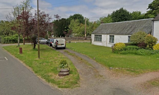 The area known as the Triangle in Buchlyvie has been at the centre of a dispute for some time. Image: Google Street View