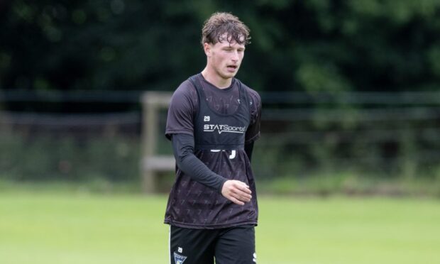 Jake Sutherland during pre-season training with Dunfermline Athletic.