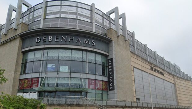 The former Debenhams store in Dunfermline