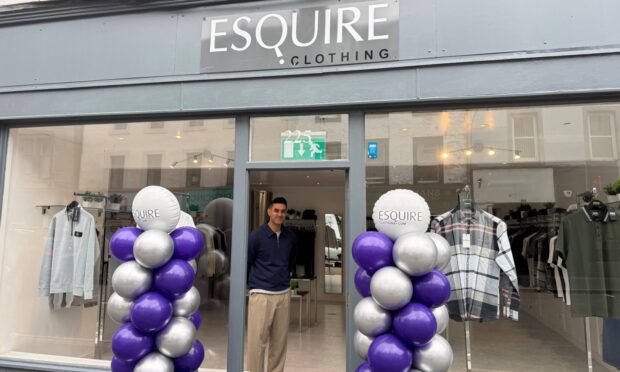 Faiz Rasul, the owner of Esquire Clothing on Perth's High Street. Image: Lucy