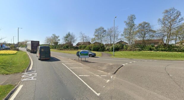 Greenyards roundabout, Bannockburn, where a crash occured.