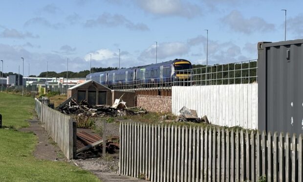 Kerr's miniature railway sat beside the east coast main line. Image: Graham Brown/DC Thomson