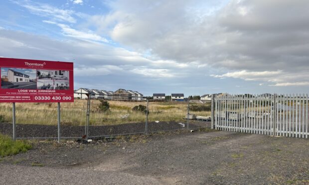 Planning approval for the Logie View site will see a link to Glamis Road created. Image: Graham Brown/DC Thomson