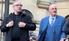 Hugh Kelly and Iain Orr outside court