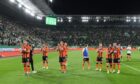 Dundee United's tireless stars take the acclaim of the fans.