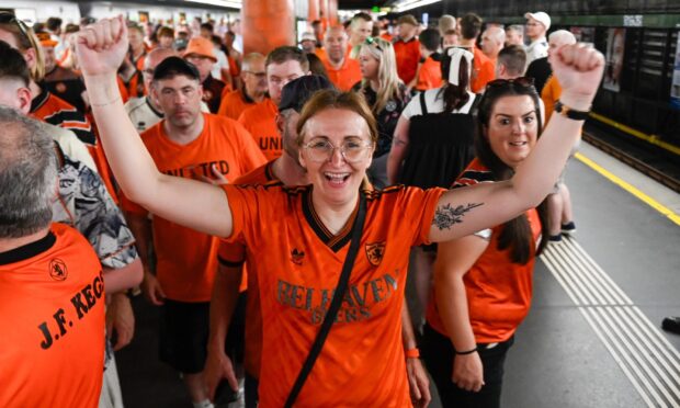 United fans were delighted with result. Image: Kim Cessford / DC Thomson