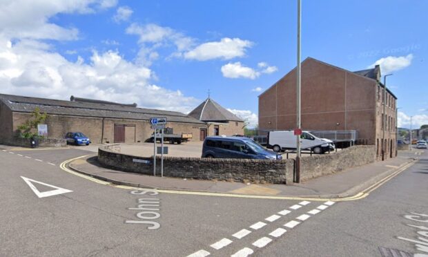 The car park outside the former mart officed will not be used as a drop-off area. Image: Google