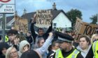 Around 150 people gathered in Methil for a fourth protest.