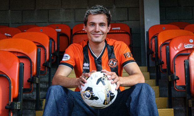Julius Eskesen gets accustomed to Tannadice.