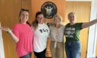 BeNeFIT gym chiefs Becky Fairlie and Neve Goodwillie with Good For You Club founders Anne Smith and Joan Masterton in front of Good For You Club logo