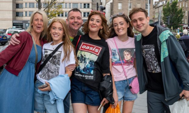 Dundee Oasis fans head to Oasis Live 25 at Murrayfield. Image: Richard Hancox/DC Thomson