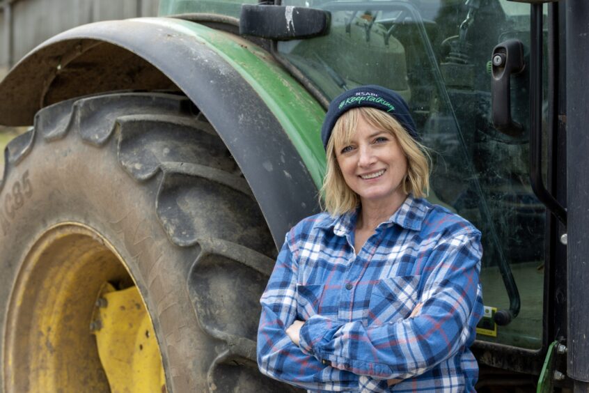Nicola Wheeler on the farm. 