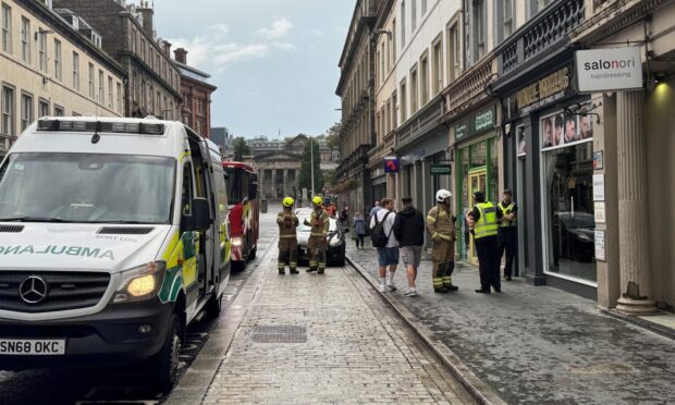 Emergency services at Reform Street , Dundee.