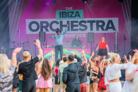 Ibiza Orchestra Experience at Camperdown Park, Dundee. Image: Steve MacDougall/DC Thomson