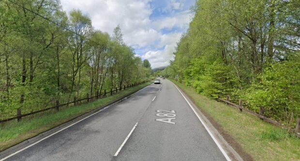 A82 between Tyndrum and Crianlarich.