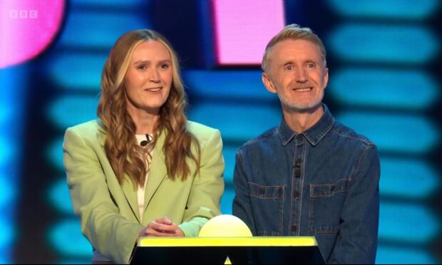 Aimee Culley and dad Mark on The Hit List. Image: BBC