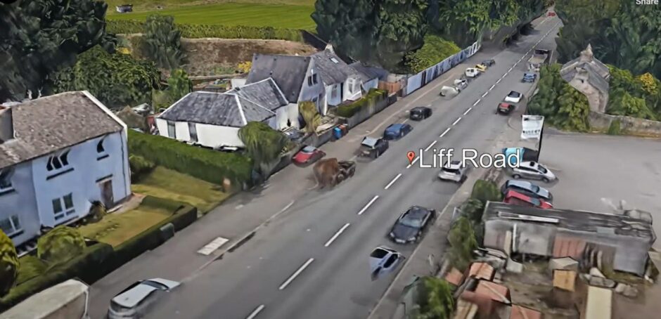 An animated look at Liff Road currently.
