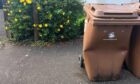 Warped brown wheelie bins were spotted across Stirling. Image: Jen Spence McFarland