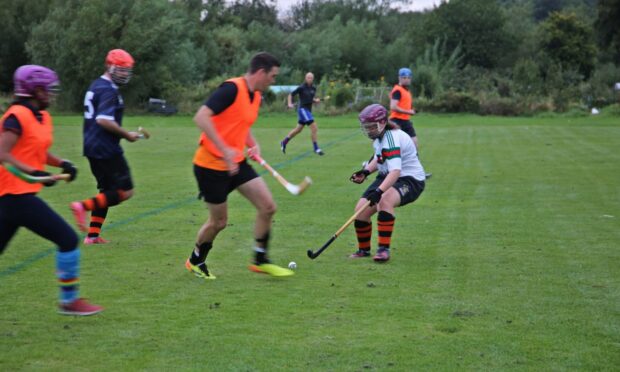 Stirling Camanachd joined the Mowi South Division 2 shinty league in January 2025. Image: Alex Watson/DC Thomson