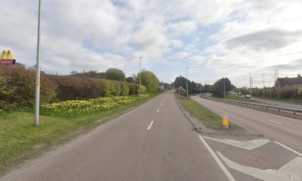 There will be closures on the Coupar Angus Road slip-roads from the Kingsway. Image: Google Street View
