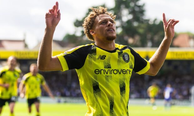 Stephen Duke-McKenna celebrates his weekend winner.