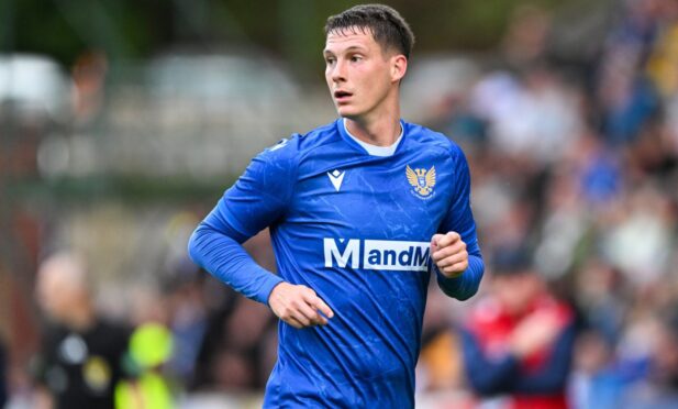Matty Foulds in action for St Johnstone.