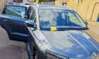 A fine on a Dundee fan's car on Fairbairn Street on Sunday. Image: Supplied