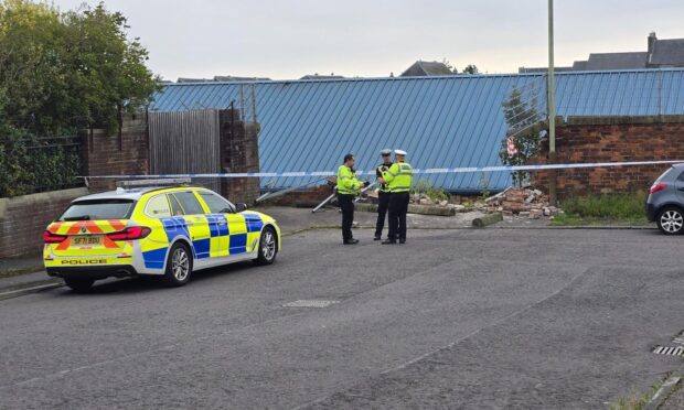 Emergency services were called to Melrose Terrace, Dundee. Image: Barry Mackie-Conlon