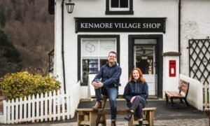 Kenmore village shop team Chris Rowley and Fiona Anderson are planning a food truck next. Image: Mhairi Edwards/DC Thomson