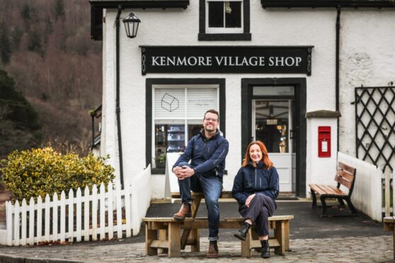 Kenmore village shop team Chris Rowley and Fiona Anderson are planning a food truck next. Image: Mhairi Edwards/DC Thomson