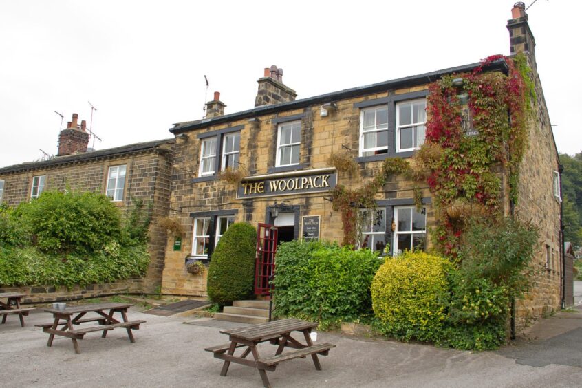 The famous Woolpack pub in Emmerdale. 