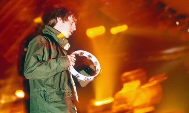 Liam Gallagher wearing Keela's Falkland parka in 1995