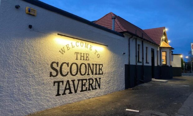 The front of the Scoonie Tavern.