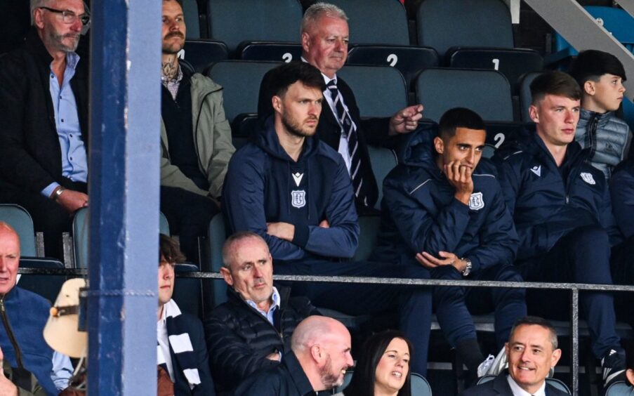 Yan Dhanda sits out the win over Livi alongside Aaron Donnelly and Kieran O'Hara.