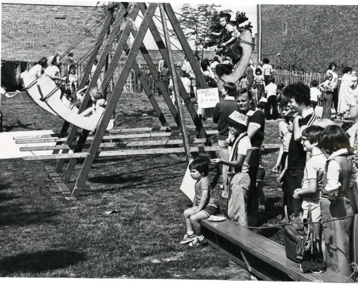 A scene from Ardler Community Centre's Gala Day in June 1978.