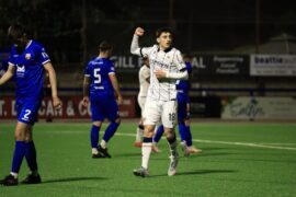 ‘Harry Sharp, I’m coming for you!’ says Montrose testimonial star after Dundee goalie spoils big moment
