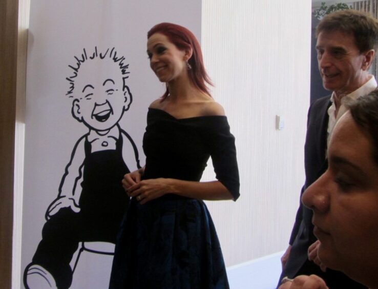 True Blood star Carrie Preston at the Critics' Choice Awards with Tony.