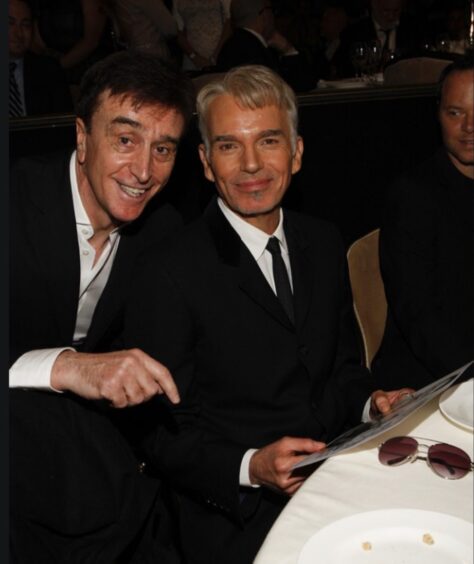 Tony Cochrane with Billy Bob Thornton at the Critics' Choice Awards in LA in 2014. 