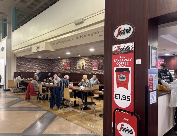 Segafredo Caffe in Ninewells Hospital.