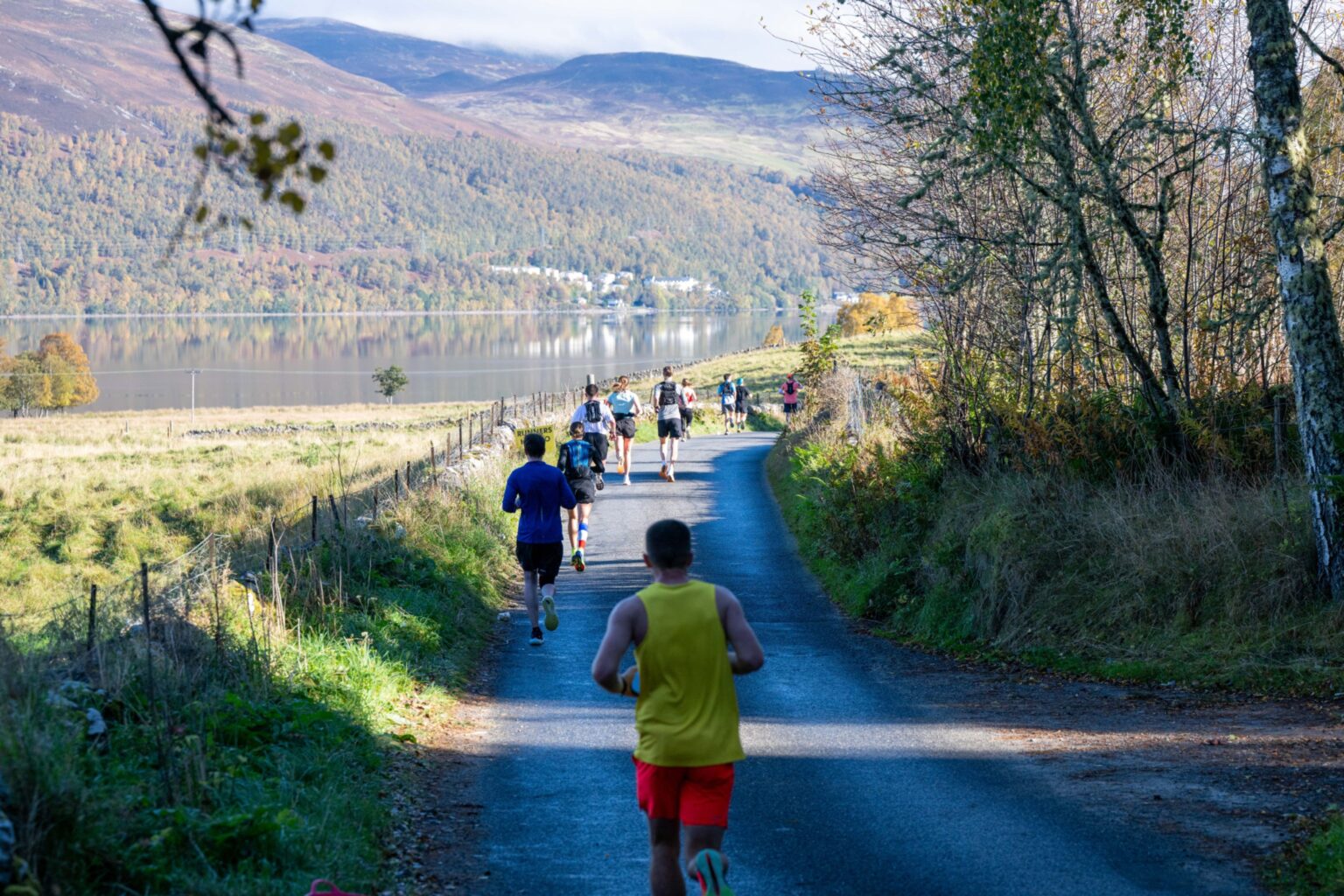 Loch Rannoch marathon brings runners to autumnal Perthshire