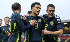 Son of Dundee United Scottish Cup winner bags Scotland HAT-TRICK as U/17 Euros dream lives on