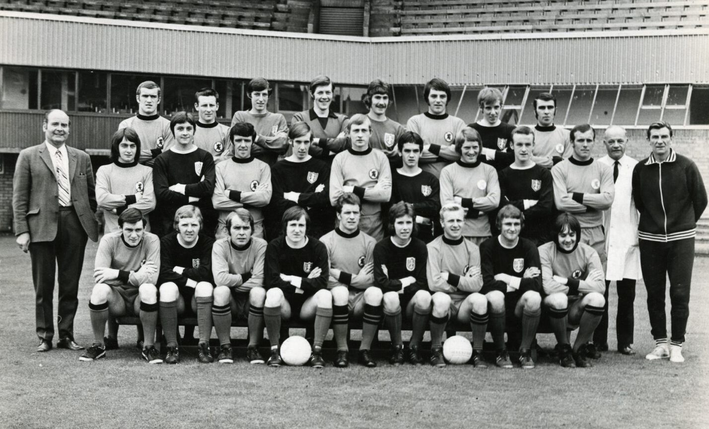 The Dundee United squad photograph in 1971.