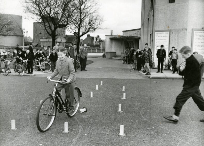 A road safety and cycle proficiency test was held at Carnoustie Links.