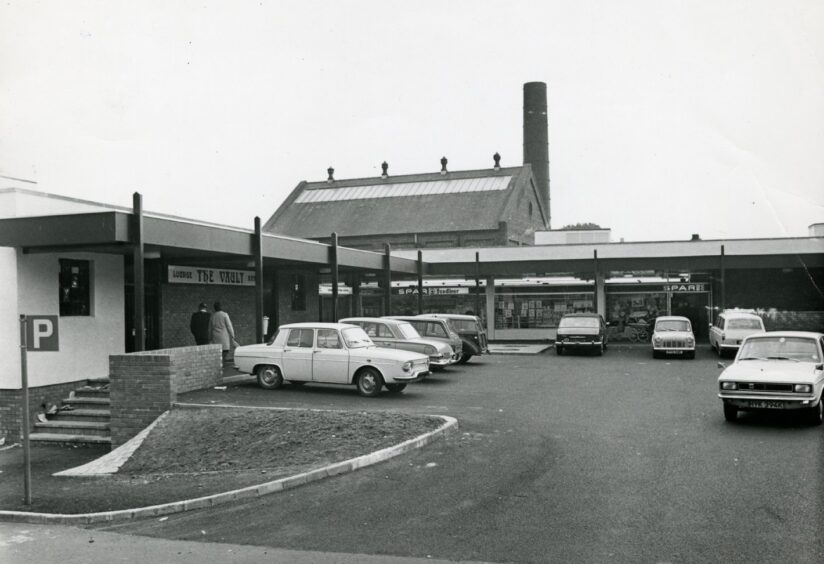 The Vault pub and shops in Monifieth. 