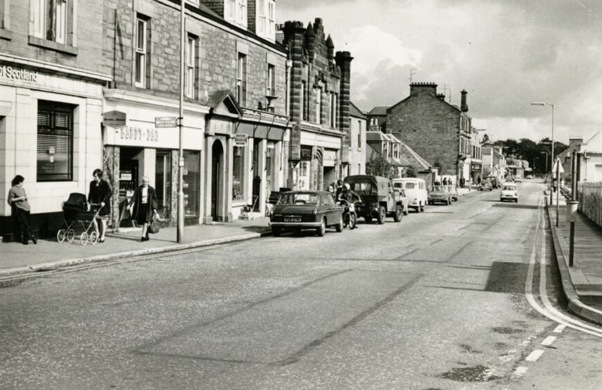 A general view of Monifieth High Street. 