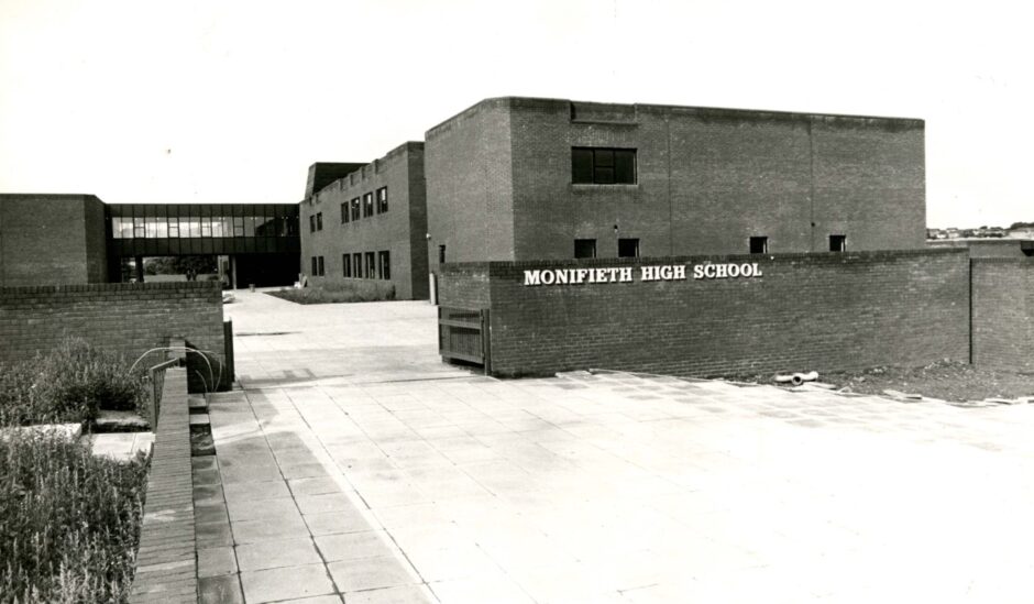 Monifieth High School in August 1979. 