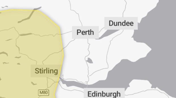 Stirling Weather Weather warning for heavy rain across Perthshire and Stirling