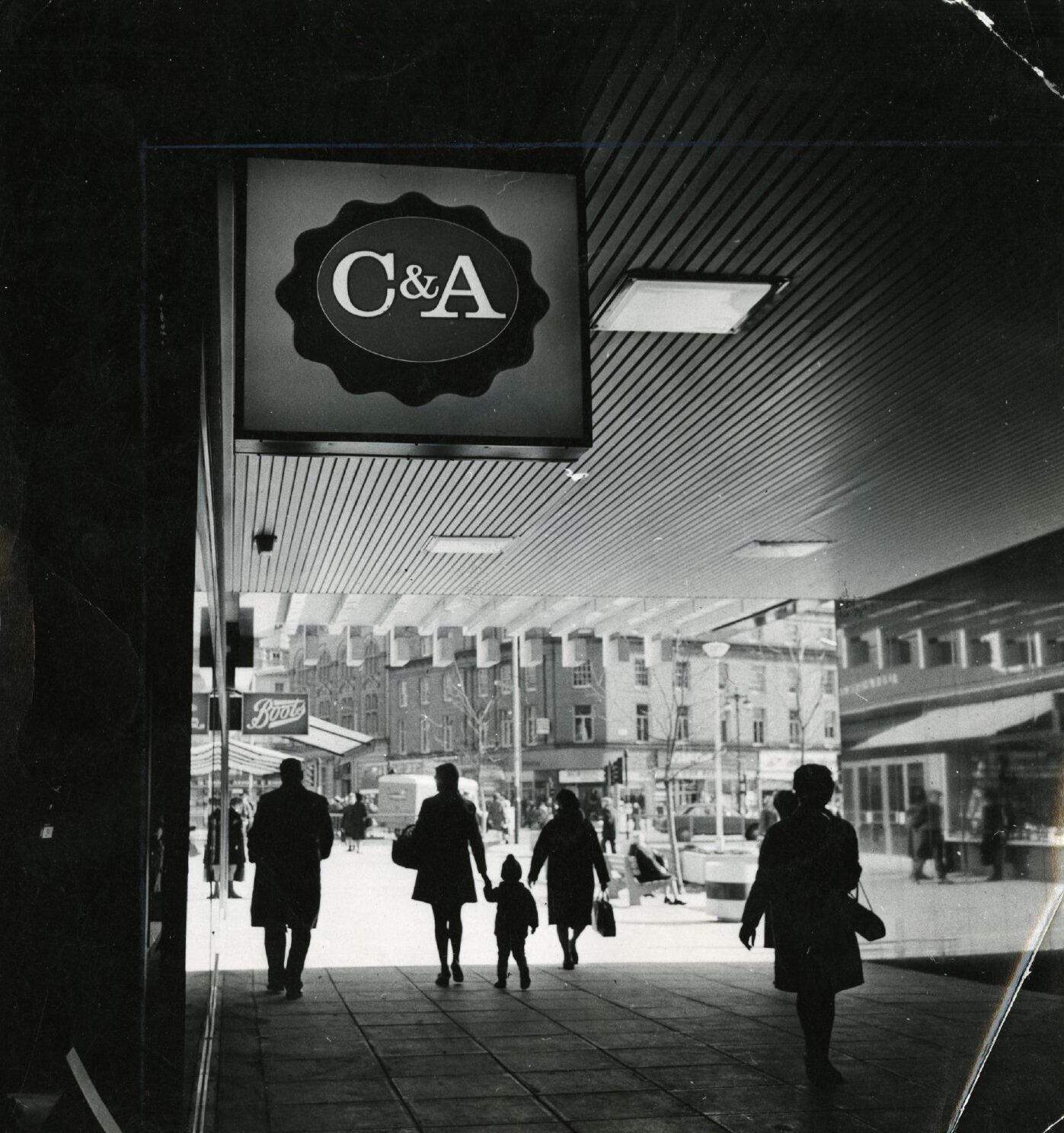 A large C&A sign in Dundee.