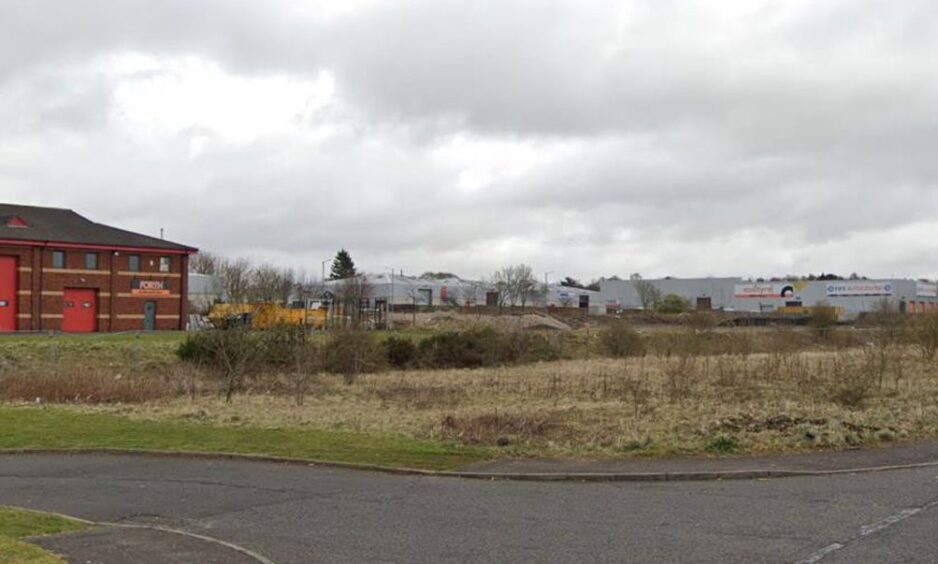 The empty site beside the Glenrothes Travelodge.